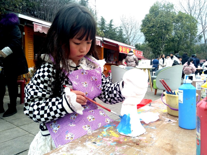 石膏diy绘画图片简单,diy染色石膏