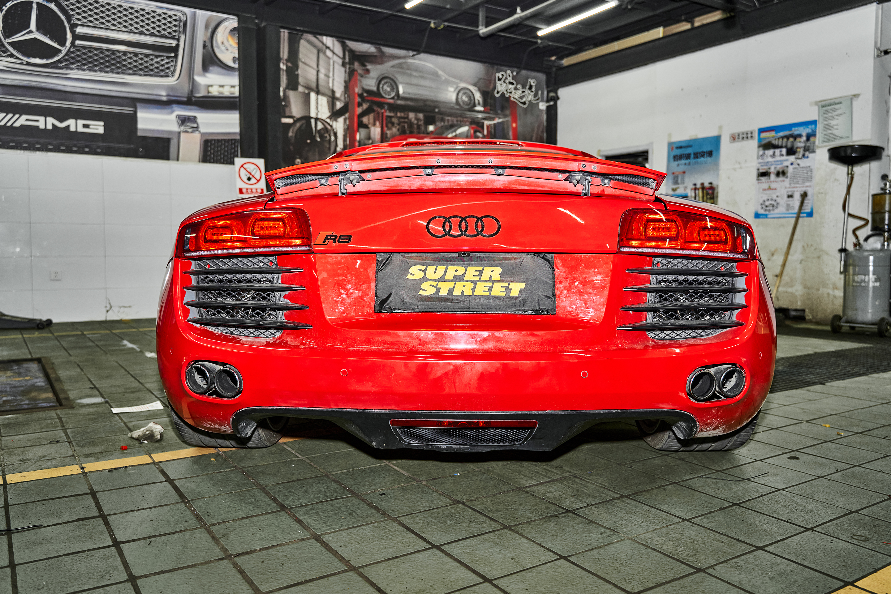 奥迪r8改装最佳效果,奥迪r8改全段排气声浪