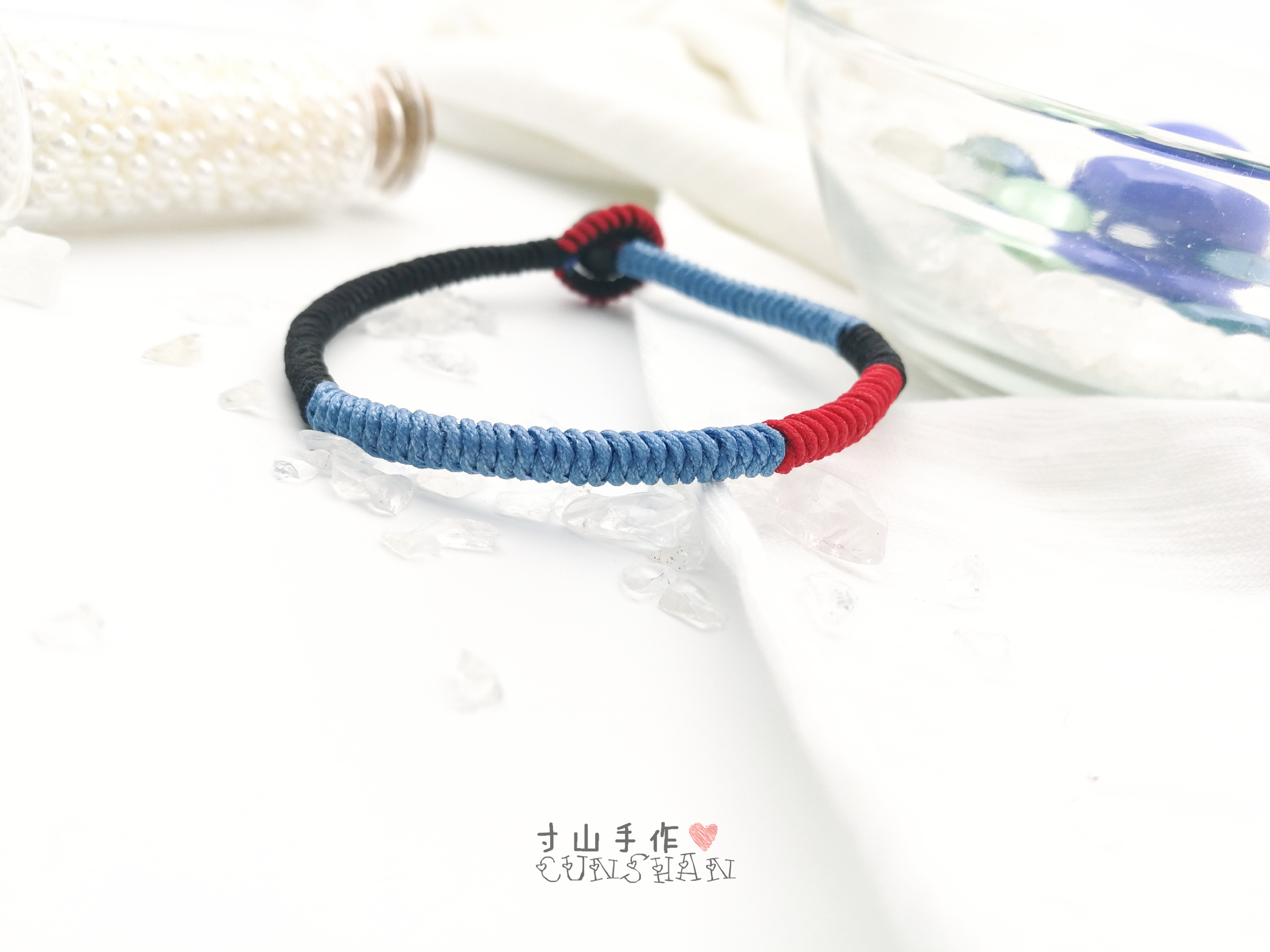 文玩手串绳教程,怎样快速编手链上的绳结视频