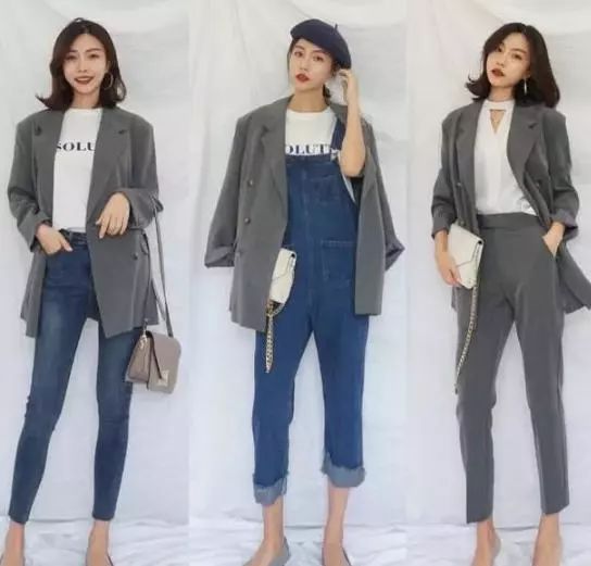 个子高如何穿西装女生好看,小个子女生春天黑色西装怎么搭配