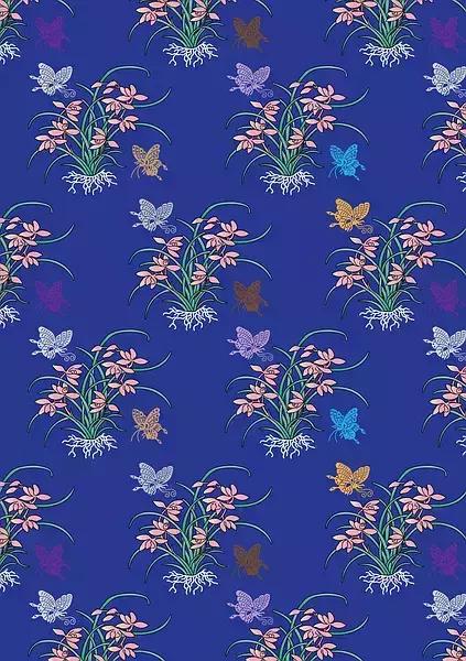 庄重华美的中国古典纹样,东方纹样图植物