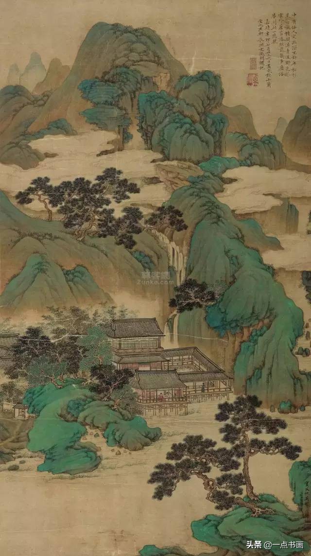 明仇英拍卖60亿的作品,明仇英桃源仙境图临摹