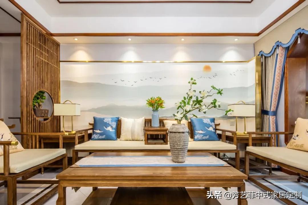 新中式家具简单大气图,新中式家具秀气