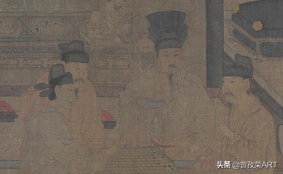 国画文人桌子上面有什么,国画为什么远大近小