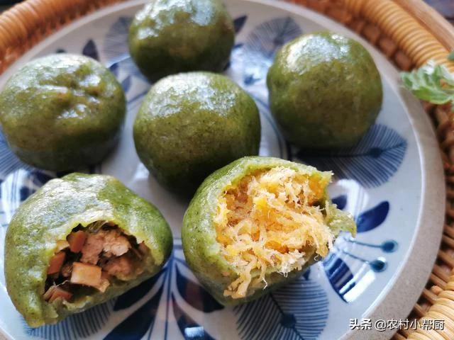 百吃不厌的网红青团吃100个也不腻,春季必吃青团香甜软糯鲜香细腻
