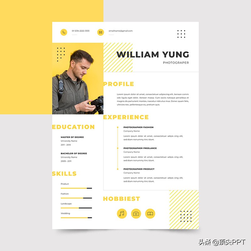 免费分享100款简历模板,免费一套简历模板