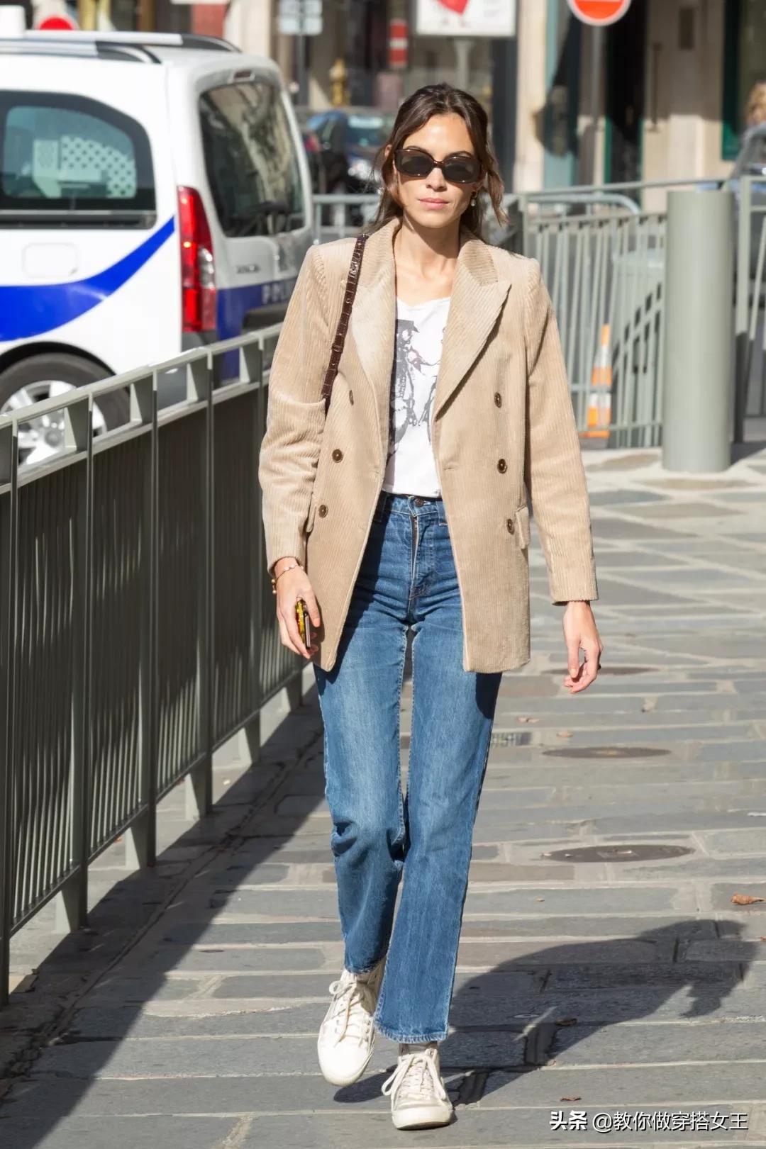 春天穿搭帆布鞋,春天倪妮穿衣搭配