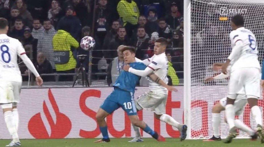 里昂对尤文犯规,2020年欧冠淘汰赛尤文里昂第二轮