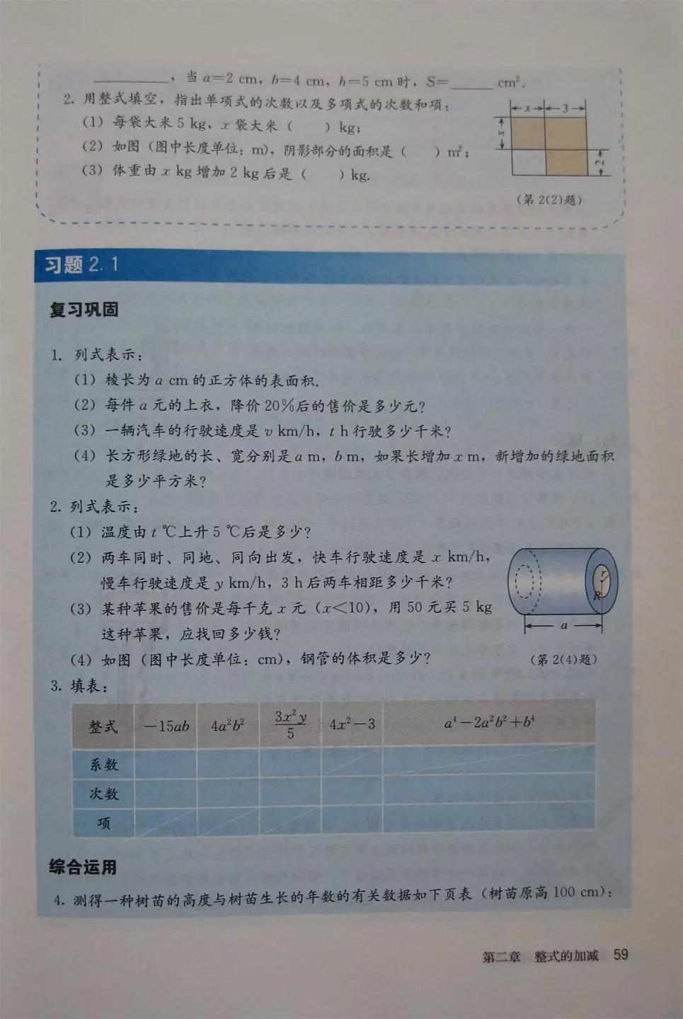 预习必备|初中数学人教版，七年级上册电子课本