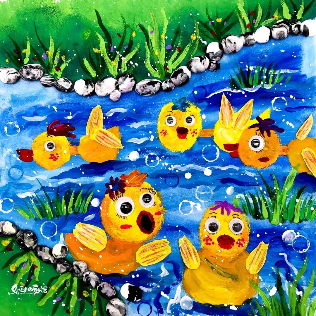 小鸭子放水里游能游回来吗,小鸭子游啊游