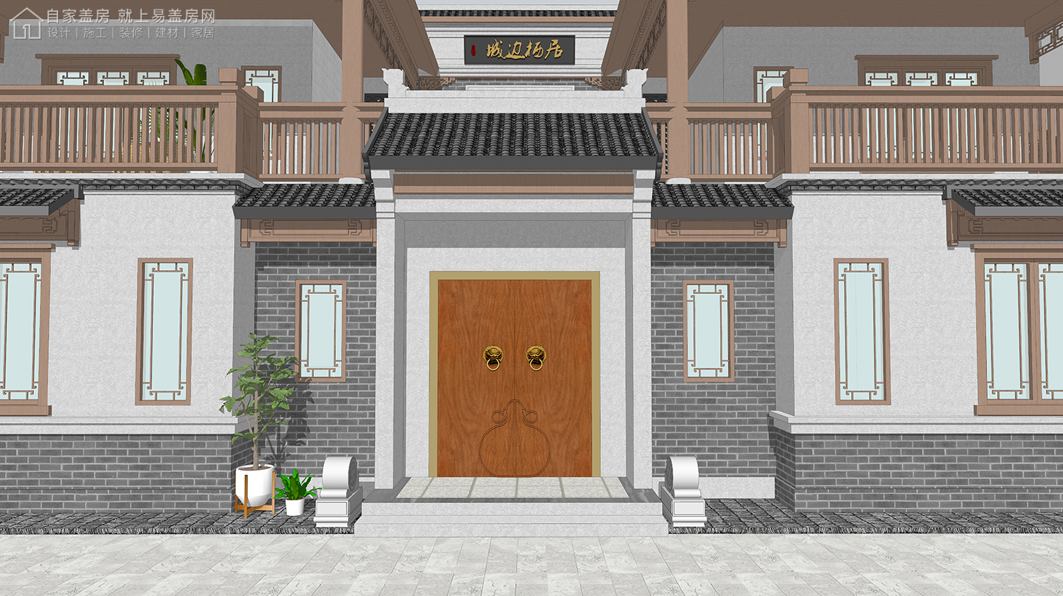 三层新中式别墅全套设计图纸,新中式合院别墅户型图纸