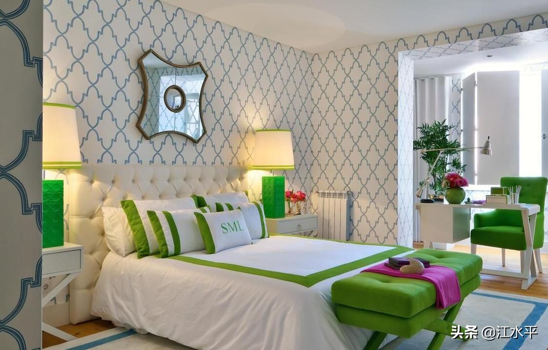 卧室墙纸颜色有什么讲究没有,卧室墙纸和地板颜色怎么搭配