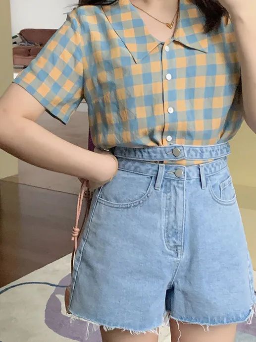 给大家推荐一款巨显腿瘦的短裤,夏天腿粗穿什么短裤子显瘦又时尚