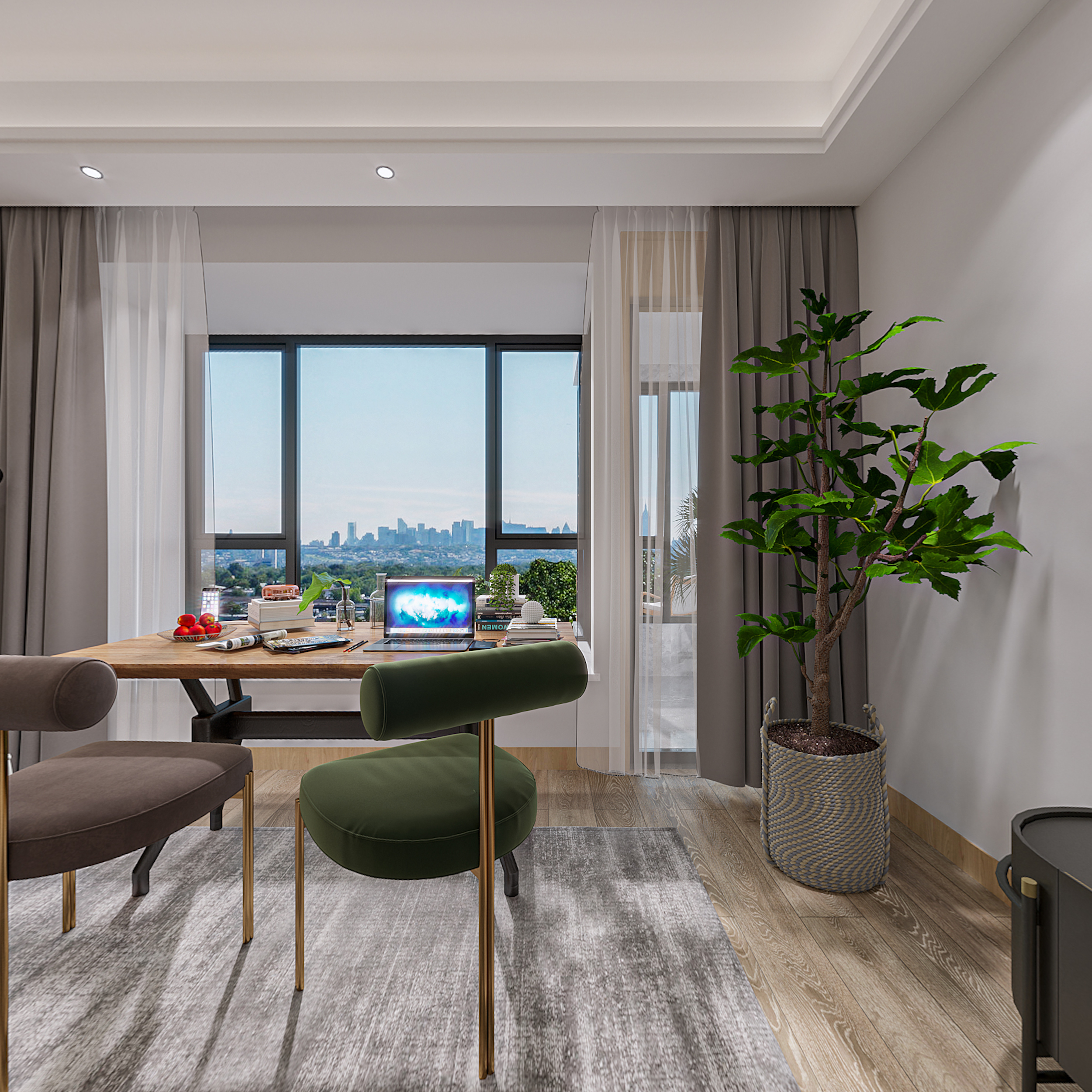 123平方设计欧式风格,西堤国际143平方米现代风格设计