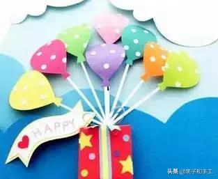 幼儿园气球手工贴画,创意手工气球印画