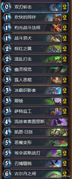 炉石传说最新九职业卡组大全,炉石传说标准模式卡组排名最新