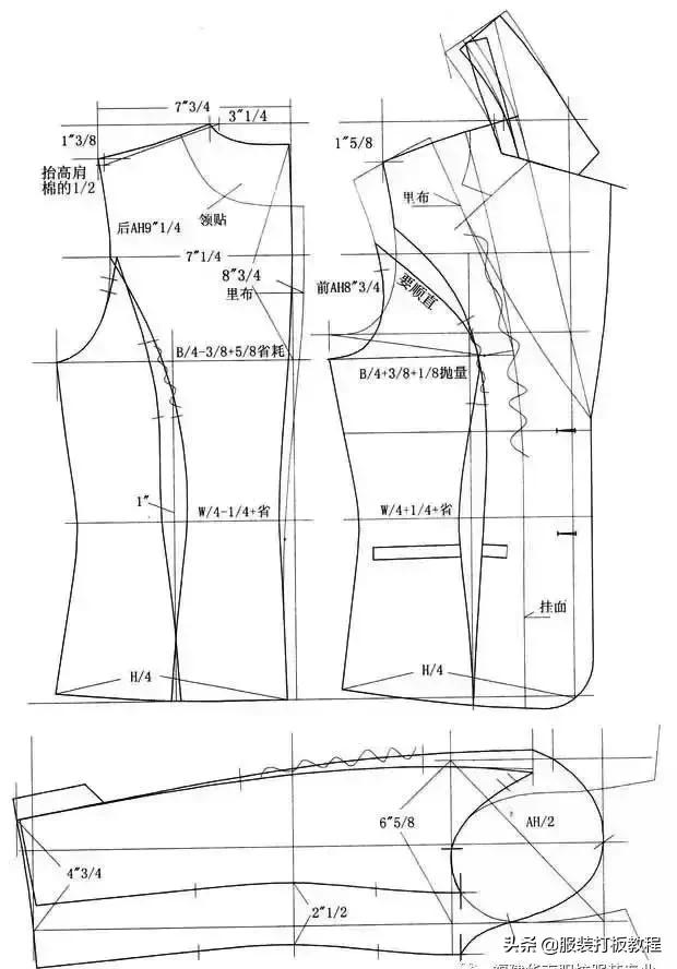 服装打版制版教程,打版纸样制版裁剪教程