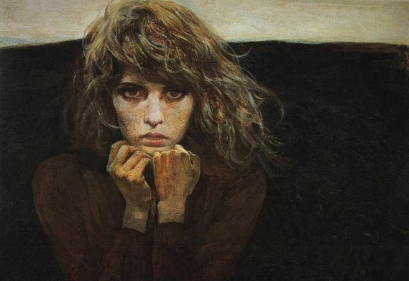 何多苓连环画雪雁,何多苓的经典创作雪雁