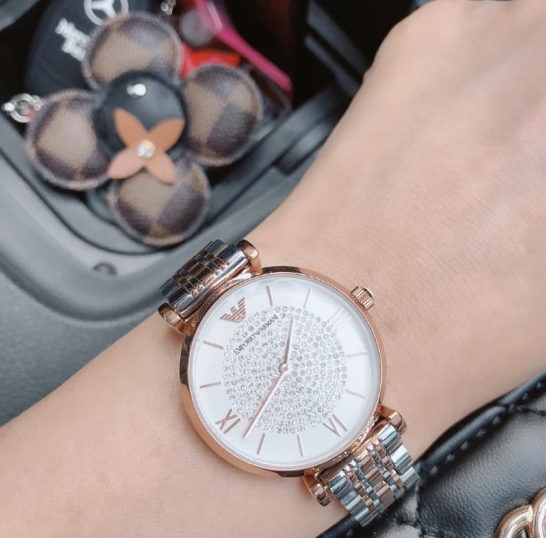 阿玛尼满天星金色手表布带,阿玛尼满天星送男友