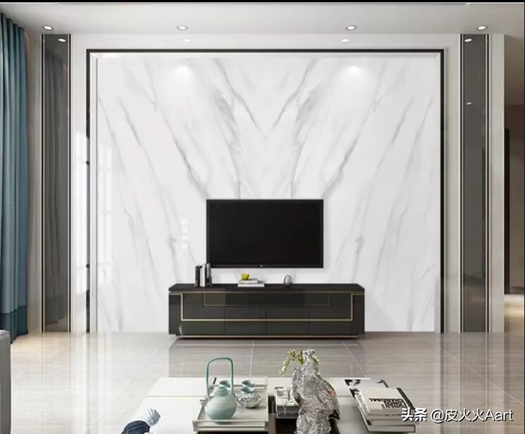 没有豪华的装修却有很美的背景墙,复式背景墙怎么装修才高档