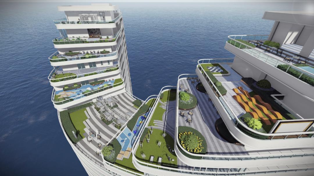 北海市龙胤银滩天际物业费多少,北海龙胤银滩天际现在盖到几层了