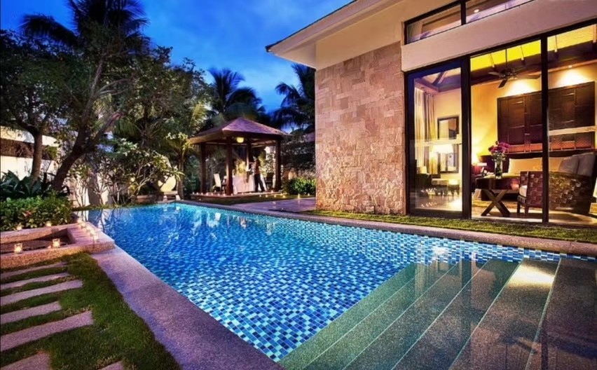 三亚维景国际度假酒店夜景,三亚维景国际别墅度假酒店