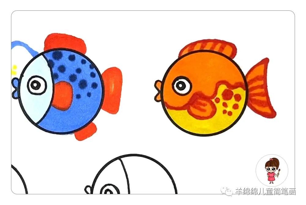 如何画100种小鱼简笔画,简单漂亮的小鱼简笔画
