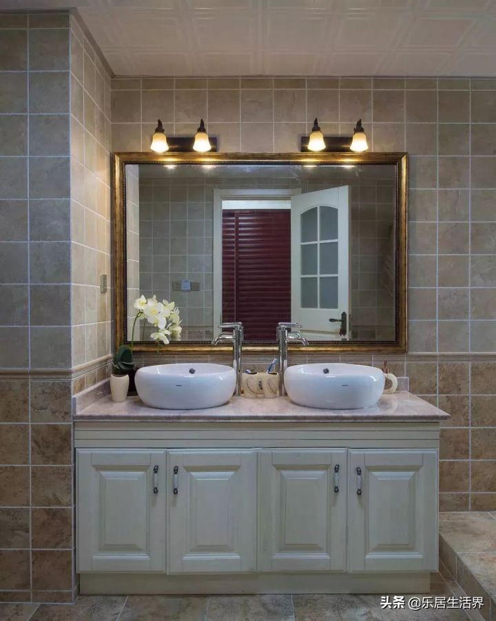 卫生间墙砖和顶最佳颜色效果图,卫生间干湿区墙砖颜色该不该一样