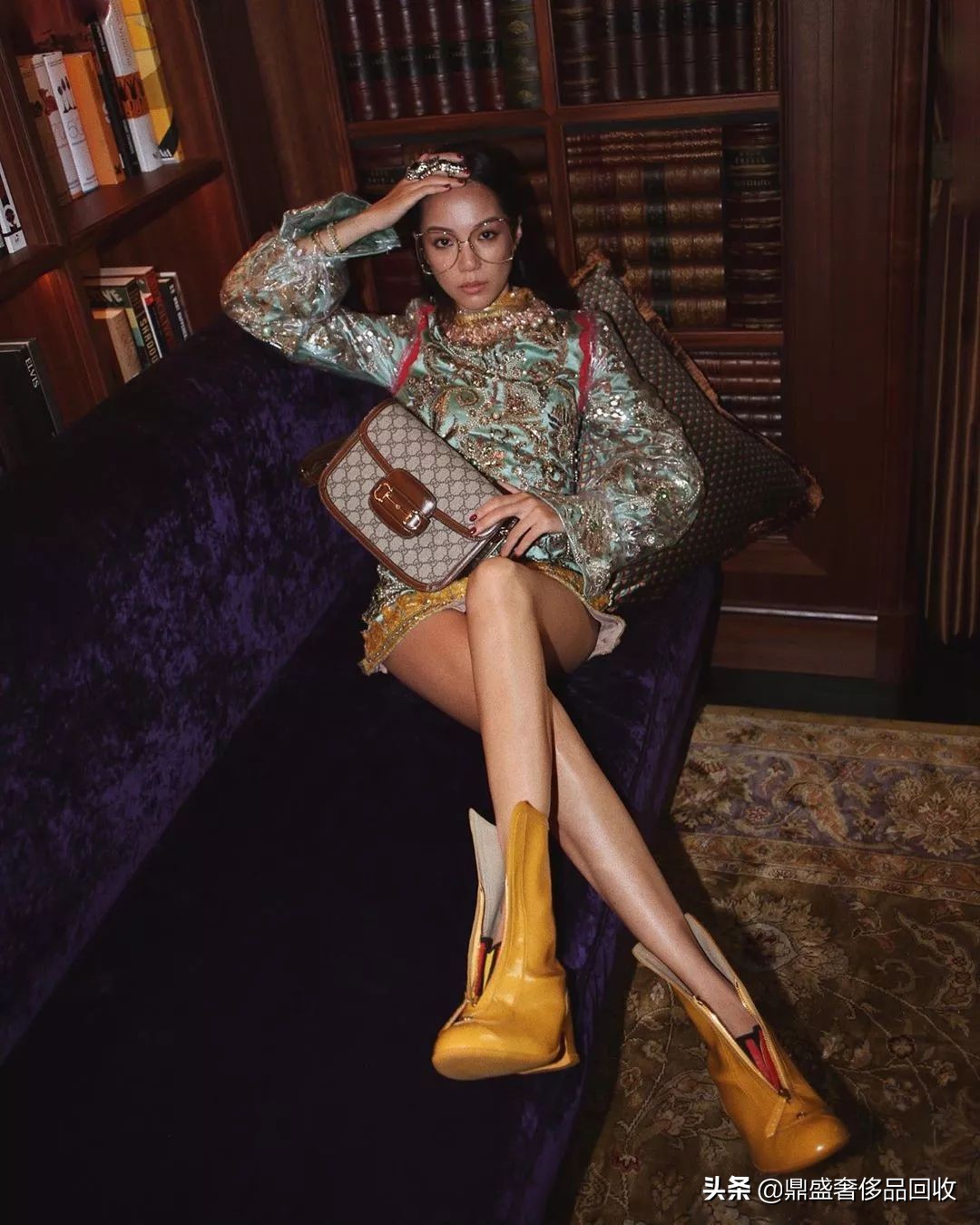 gucci1955马衔扣系列经典重塑,gucci1955马衔扣包复古又时髦