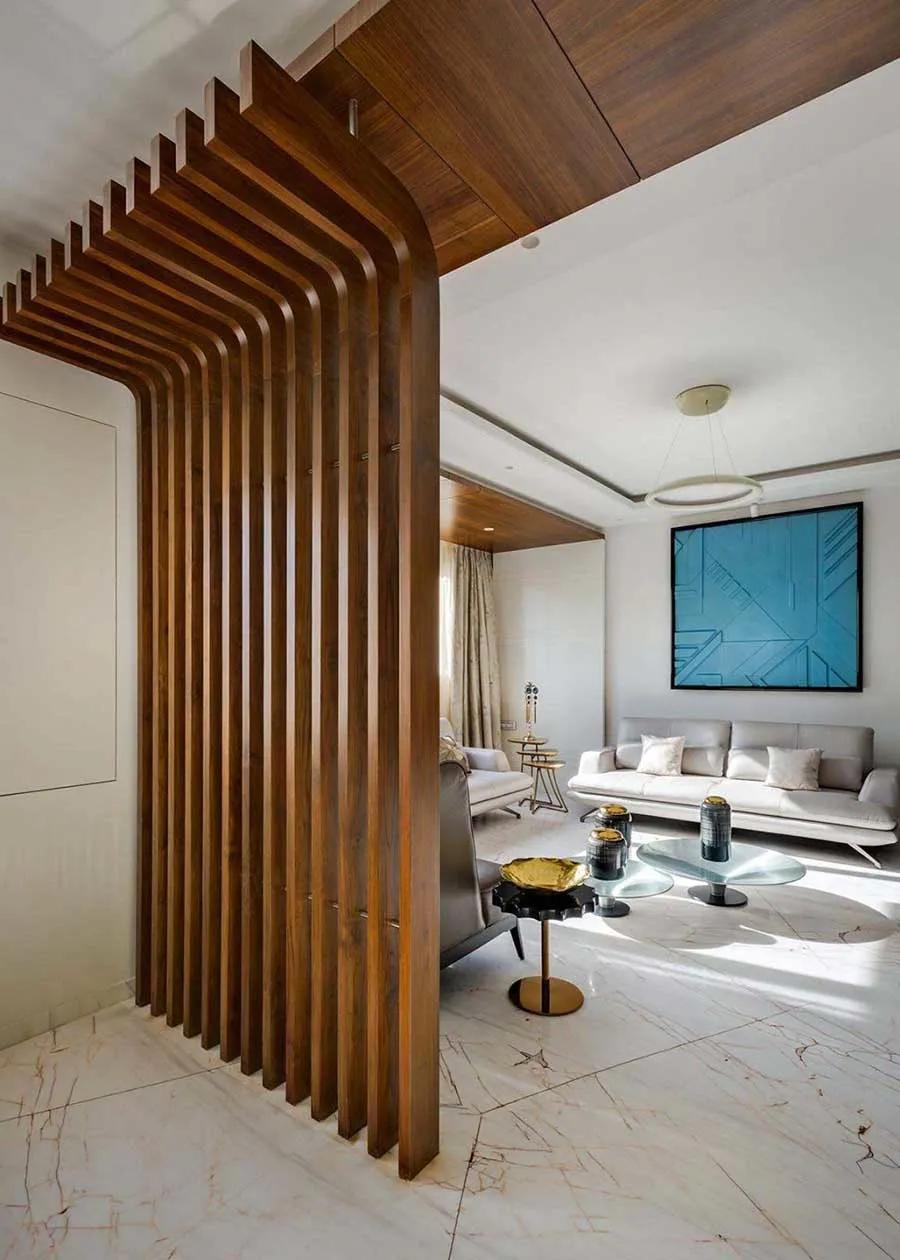 45平房间隔断最简单最实惠的方法,5年后最流行的厨房隔断客厅设计