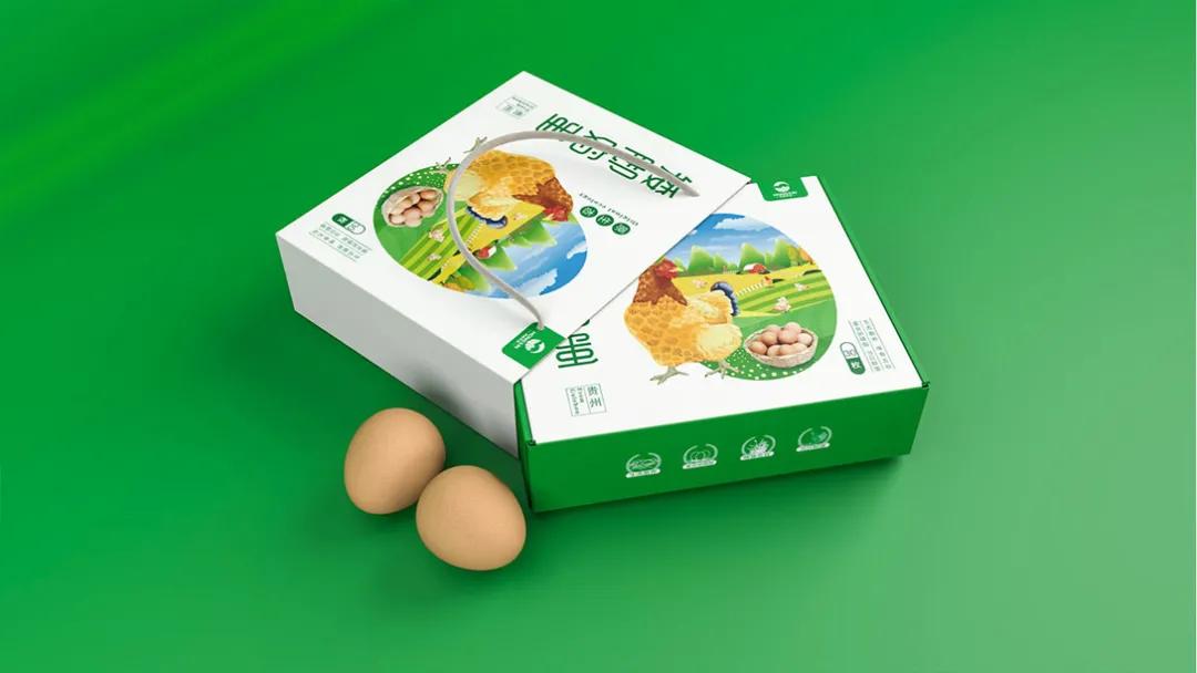 鸡蛋包装还可以这样利用,鸡蛋包装设计清新风格
