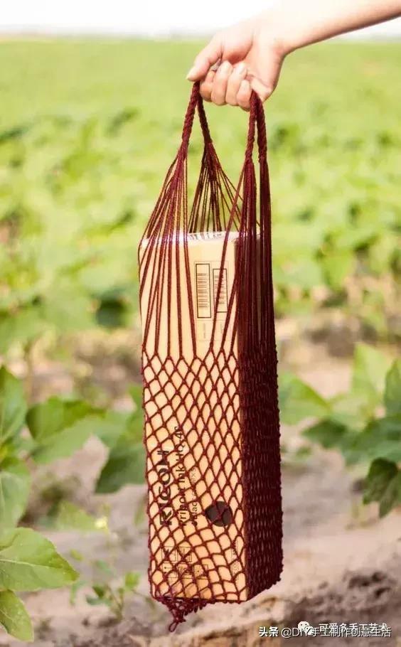 挂式收纳网袋钩织,钩织各种购物网袋收纳神器教程