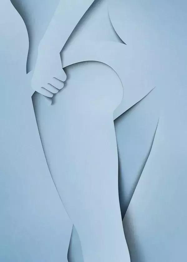 剪纸风格插画,剪纸效果字体