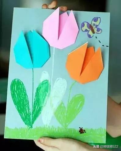 幼儿园节日贺卡制作教程简单漂亮,一年级手工节日贺卡