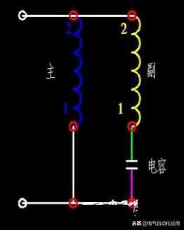 单相电机电容接线方法及工作原理,220v单相电机6根线一个电容怎么接