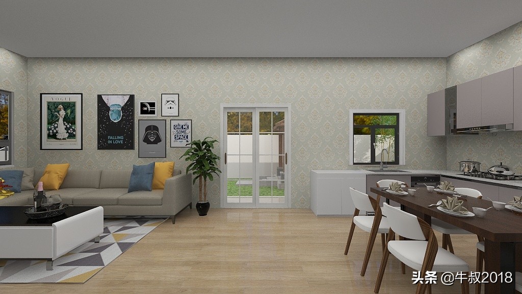 乡村养老别墅带庭院,农村简单养老房小户型设计