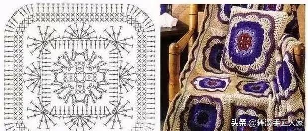 剩下的毛线钩织的小毛毯视频,毛线钩针编织斜纹彩虹毯子