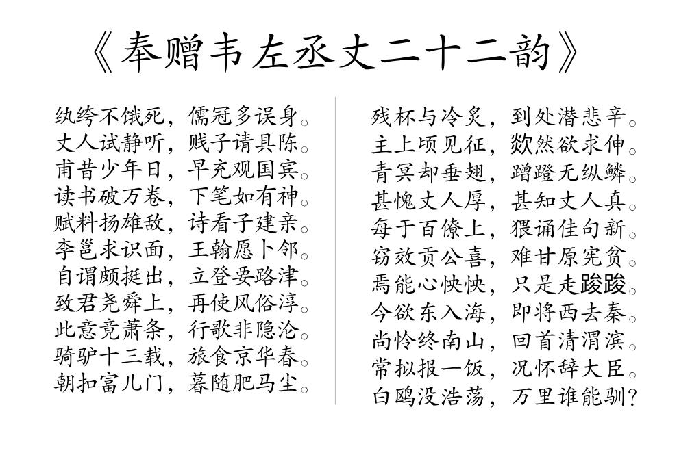 杜甫仕途失意，写首牢骚诗，译成白话就是：再不给我官当我就走了