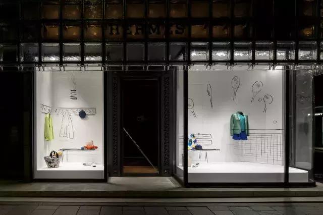 2016年成都爱马仕橱窗,爱马仕东京银座橱窗设计