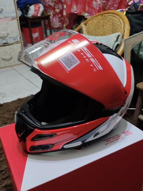 ls2ff399揭面盔开箱,跟ls2一样的揭面盔