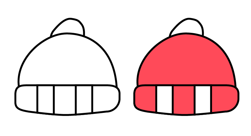 各类帽子简笔画,简笔画帽子图片大全上色