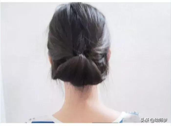 法式淑女盘发简单又漂亮,韩式低马尾新娘盘发教程