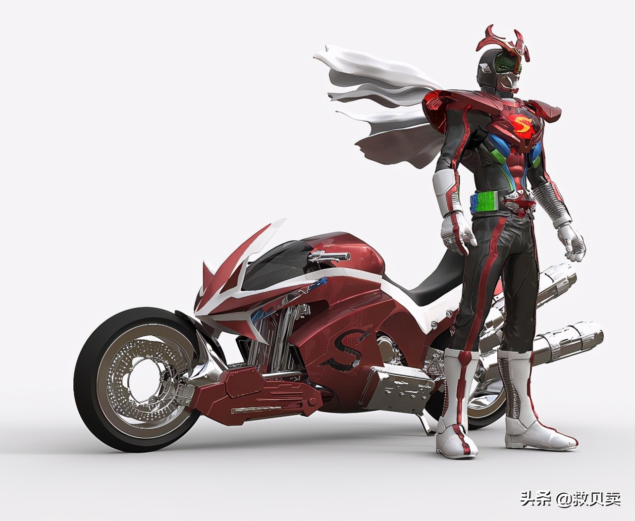 假面骑士驰骑剧场版联动超级战队,假面骑士融合的同人形态