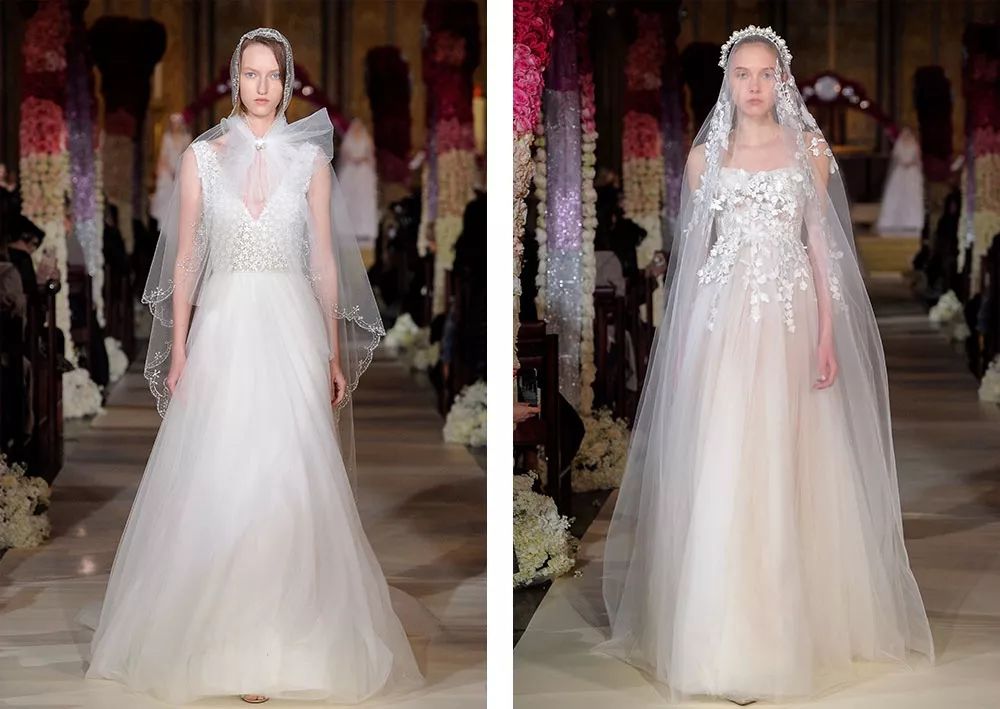 昆凌结婚穿的婚纱真的好大气,唐嫣昆凌婚纱