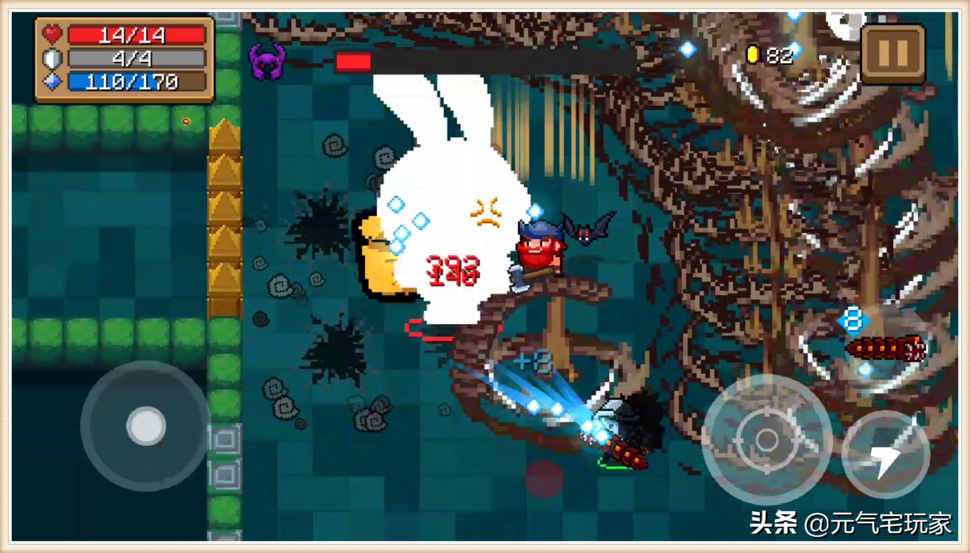 元气骑士新赛季通关吊炸天技巧,元气骑士不用号角刷攻速