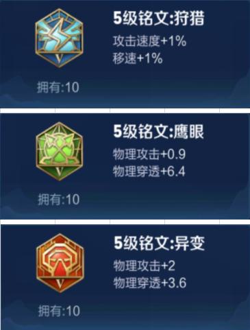 王者荣耀新手铭文先升哪些好,王者荣耀新手优先弄哪种铭文好