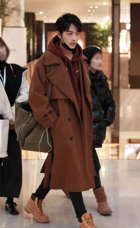 肖战穿搭秋冬大衣,肖战呢大衣