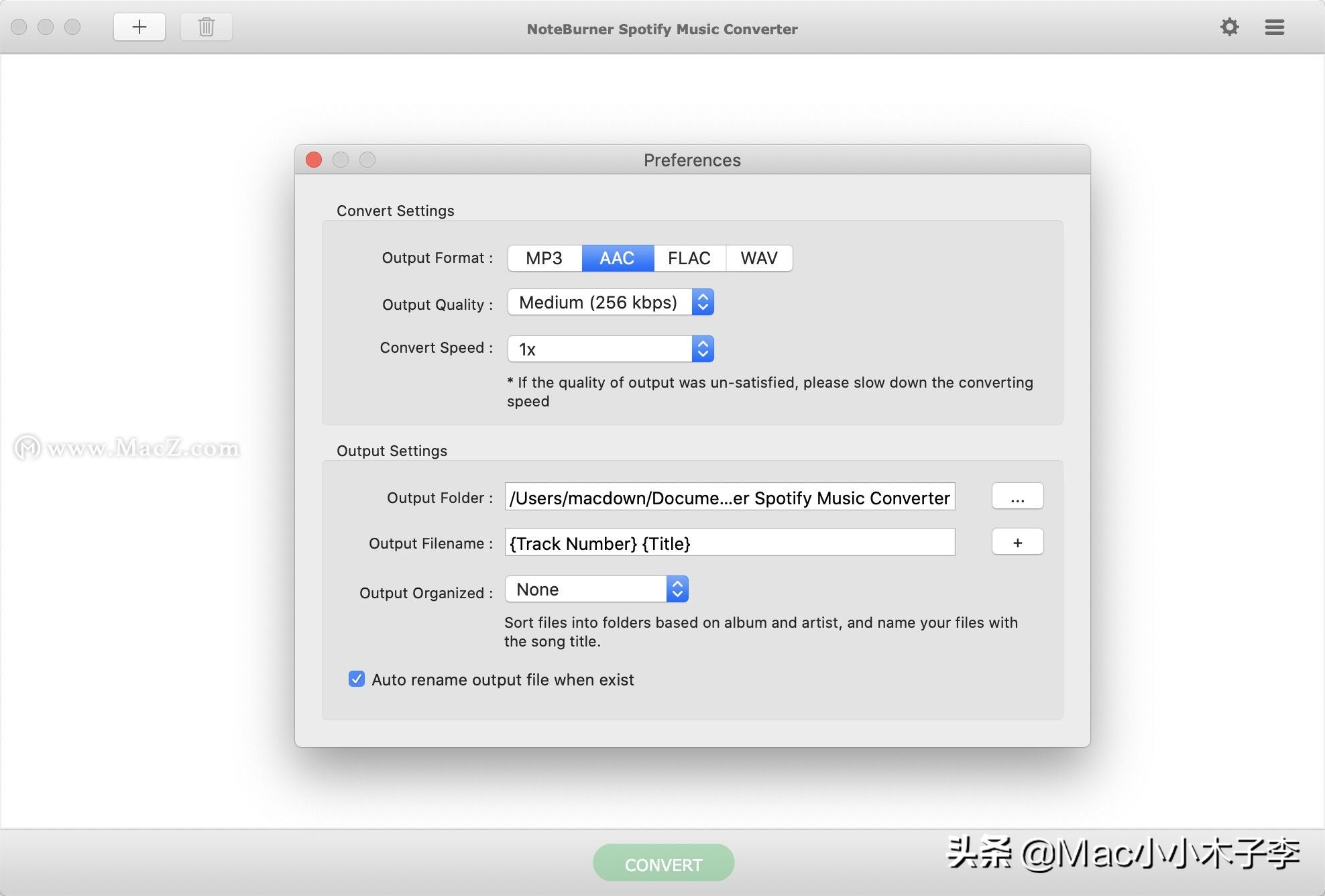 NoteBurnerSpotifyMusicConvertermac,音频转换器v1.1.11
