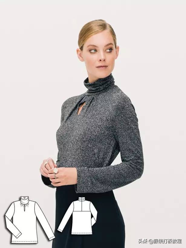 时装设计图手绘教程,服装制版图案大全