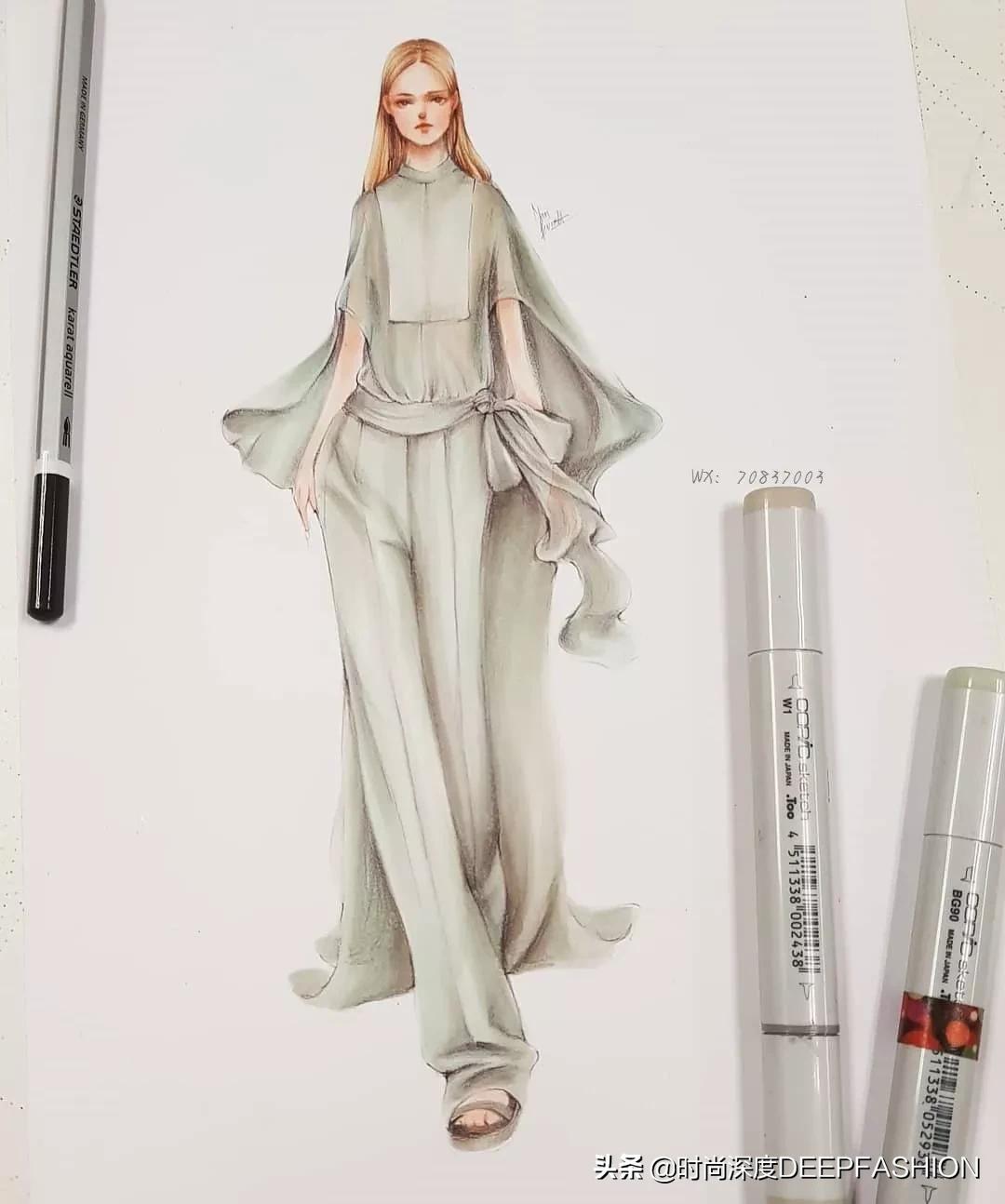 服装设计图三张,服装设计系列效果图